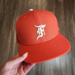 New Era Fear Of God Wool Fitted Hat - Orange - Size 7